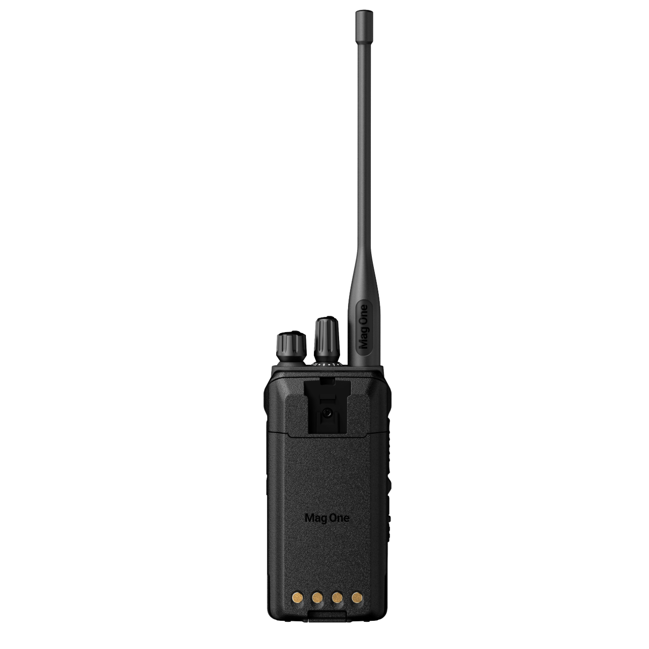 Rádio Motorola X8d, vista traseira
